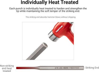 TEKTON 1/8 Inch Roll Pin Punch | 66064 | Made in USA
