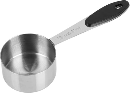 DOTINGHUX 1/3 Cup Magnetic Grips Stainless Steel Measuring Cup -1PCS