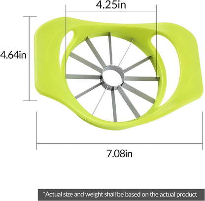 Fruit Cutter apple slicer Tool,12-Blade Fruit Corer,Anti-Slip Handle Easy to Use, Time-Saving, Stainless Steel Cutter and Divider For apple Tomato Orange Pear Pineapple kitchen gadgets