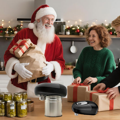 Electric Can Opener Set, Open Your Cans with A Simple Press of Button-Automatic, Hands Free, Smooth Edges, Food Safety,Battery Operated, can opener for Kitchen and Seniors, gift 5in1 Bottle Opener