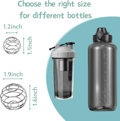 Shaker Balls, 2.1 Inch, 2PCS Mixing Balls, 304 Stainless Steel, No Chunks, Whisk Balls Shaker Cups, Mixer Bottles, Mason Jars, Protein Shakes, Smoothies