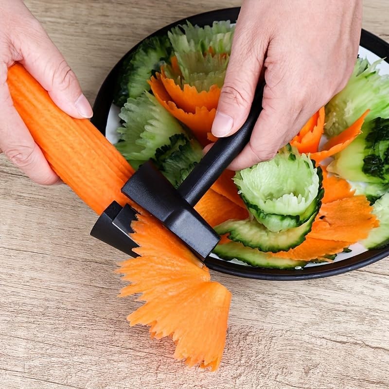 Spiral Vegetable Slicer and Peeler, Kitchen Tool for Carrots, Radishes, Potatoes, Handheld Design
