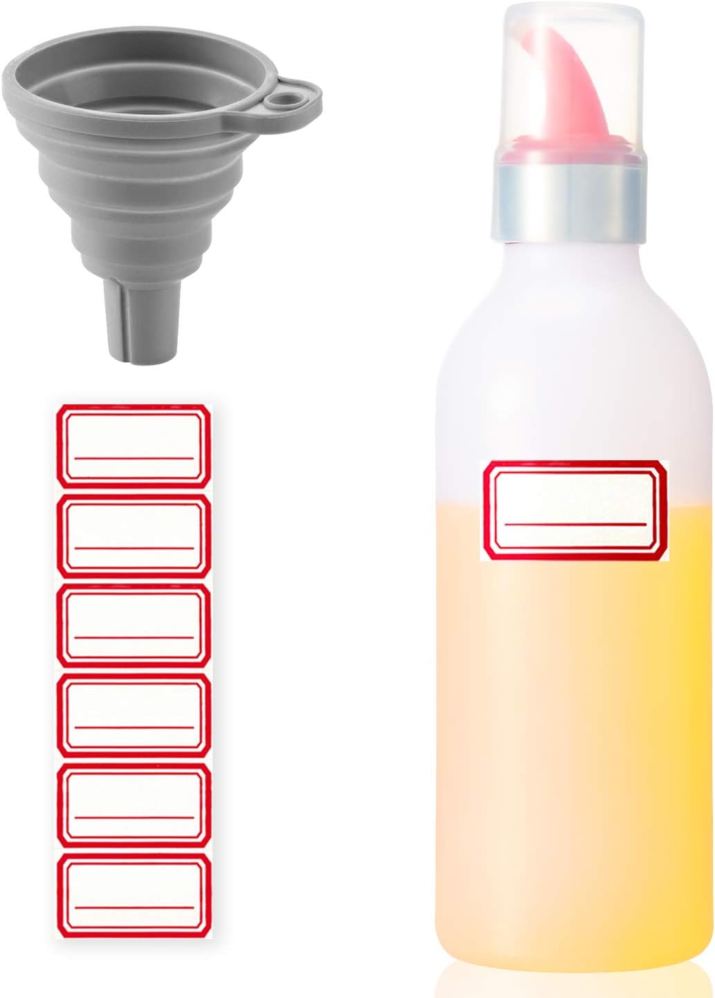 Condiment Squeeze Bottle Sauce Squeeze Squirt Bottle for Kitchen Plastic Syrup Container Food Dispenser for Oil Ketchup Griddle Hot Sauce