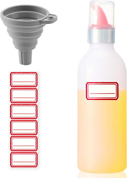 Condiment Squeeze Bottle Sauce Squeeze Squirt Bottle for Kitchen Plastic Syrup Container Food Dispenser for Oil Ketchup Griddle Hot Sauce