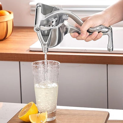 Juicer Manual,Manual Juicer Hand Press,Exprimidor De Limones Acero Inoxidable,Lime Squeezer for Beer Bottle,Ultimate Juice Squeeze,Lemon Squeezer(Silver)