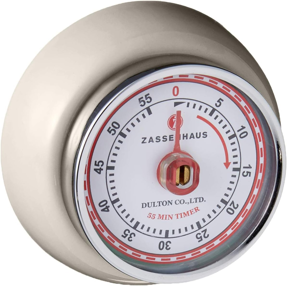 Zassenhaus Magnetic Retro 60 Minute Kitchen Timer, 2.75-Inch, Teal