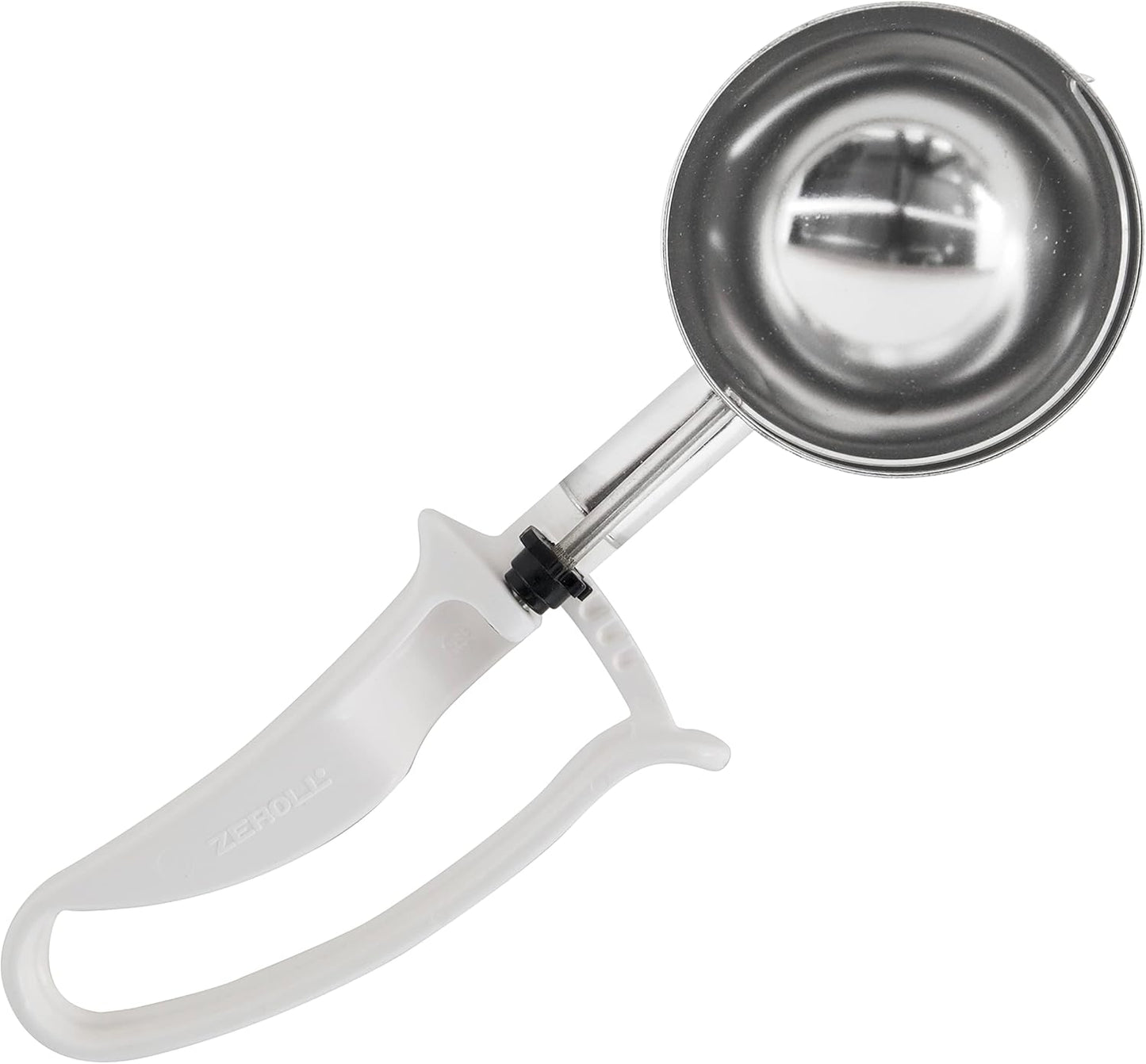 Zeroll 2024 Universal Standard Length EZ Disher Food Portion Control Scoop Designed for Right or Left Hand Use Dishwasher Safe NSF Approved, 2-Inch, Red