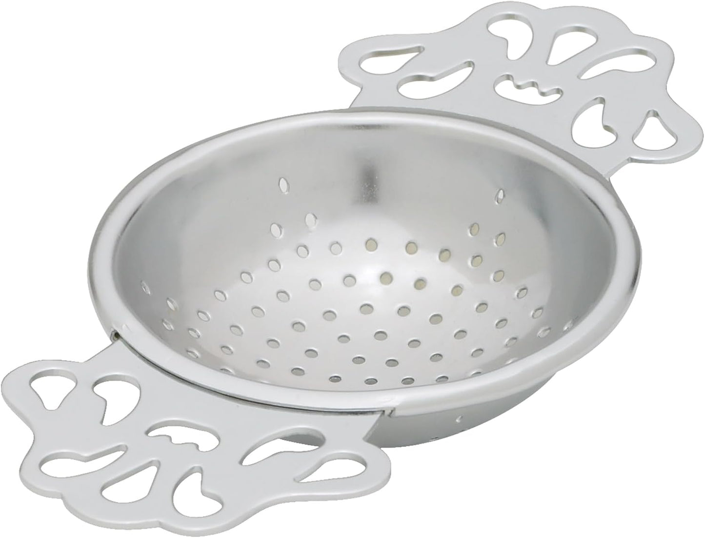 HIC Kitchen Fine Mesh Tea Strainer With Helper Handle, 18/8 Stainless Steel, 2.75-Inch, For Sifting, Straining, And Brewing Tea, Coffee, Or Cocktails