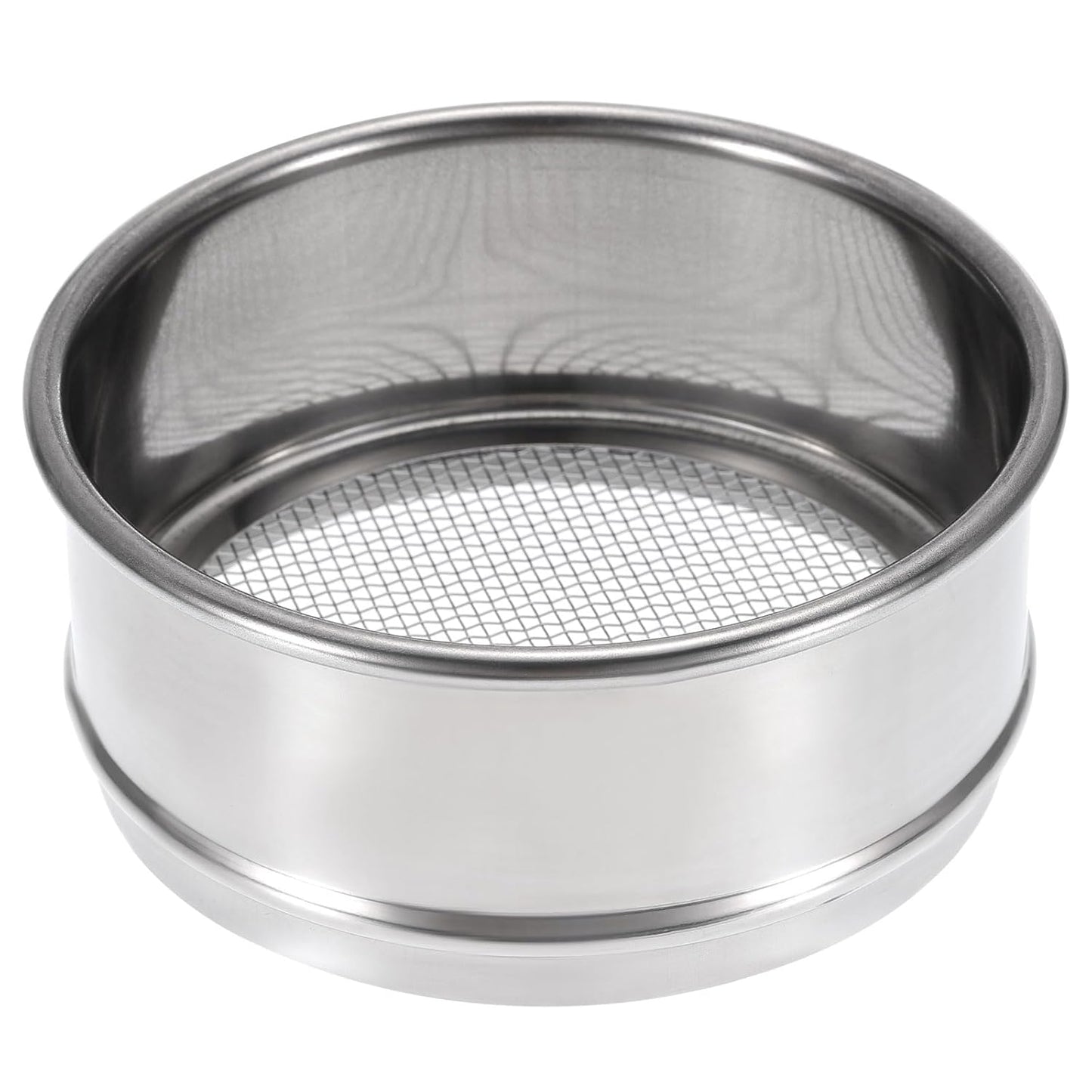 PATIKIL 150 Mesh Lab Sieve, 4" Diameter Test Sieve 304 Stainless Steel Wire Cloth (0.1mm) for Industrial Laboratory