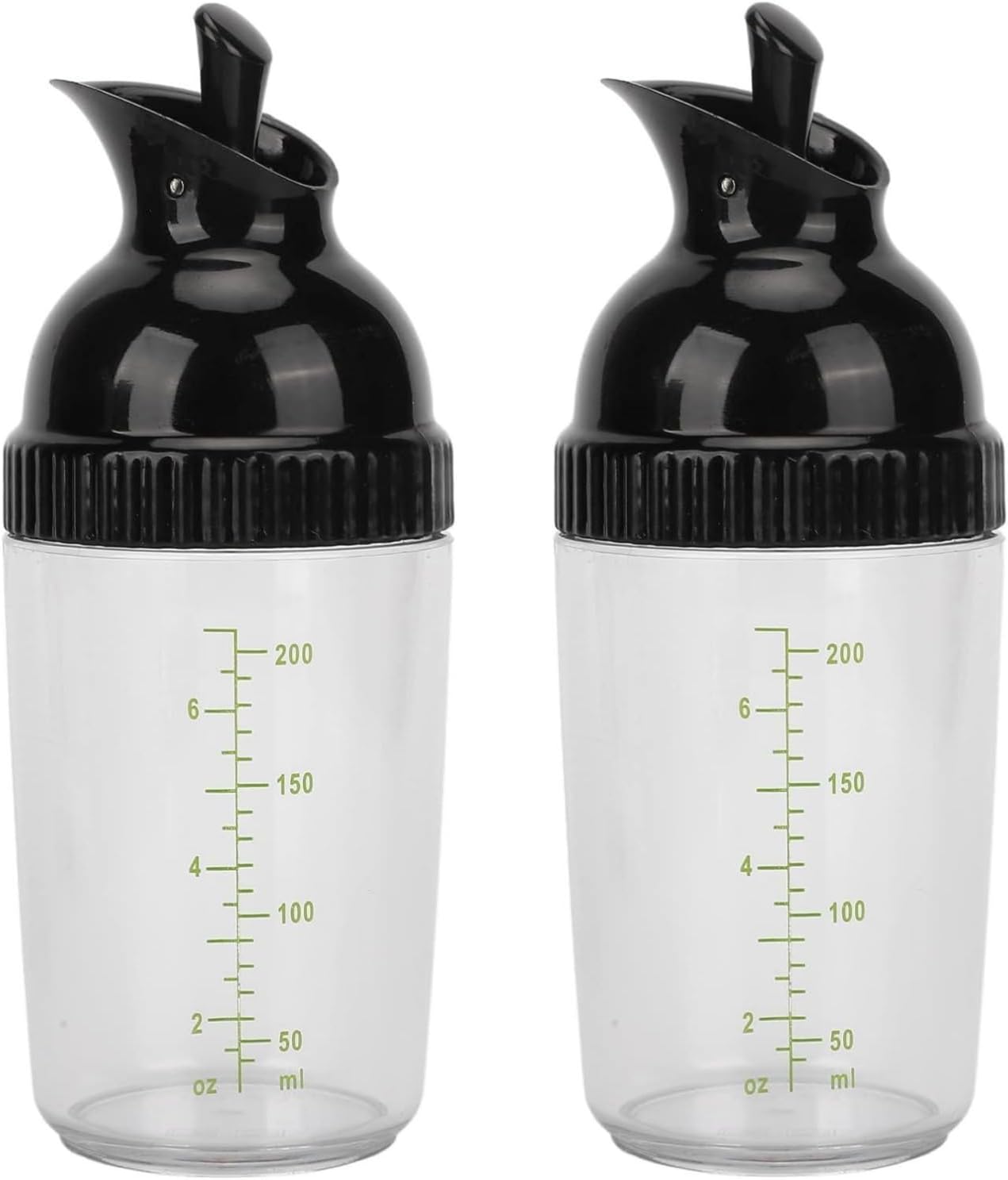 2 pcs 200ml Salad Dressing Shaker Container, Prevent Leakage Salad Dressing Jar with Lid, Homemade Oil and Vinegar Salad Dressing Bottle Dispenser for Kitchen, Wholesale Business