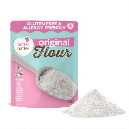 Better Batter Original Blend Multipurpose Gluten Free Flour 2.5lb – Certified GFCO, Vegan, Kosher, Non-GMO – Top 9 Allergen Free, Award Winning Cup-for-Cup Baking Alternative to Regular Wheat Flour