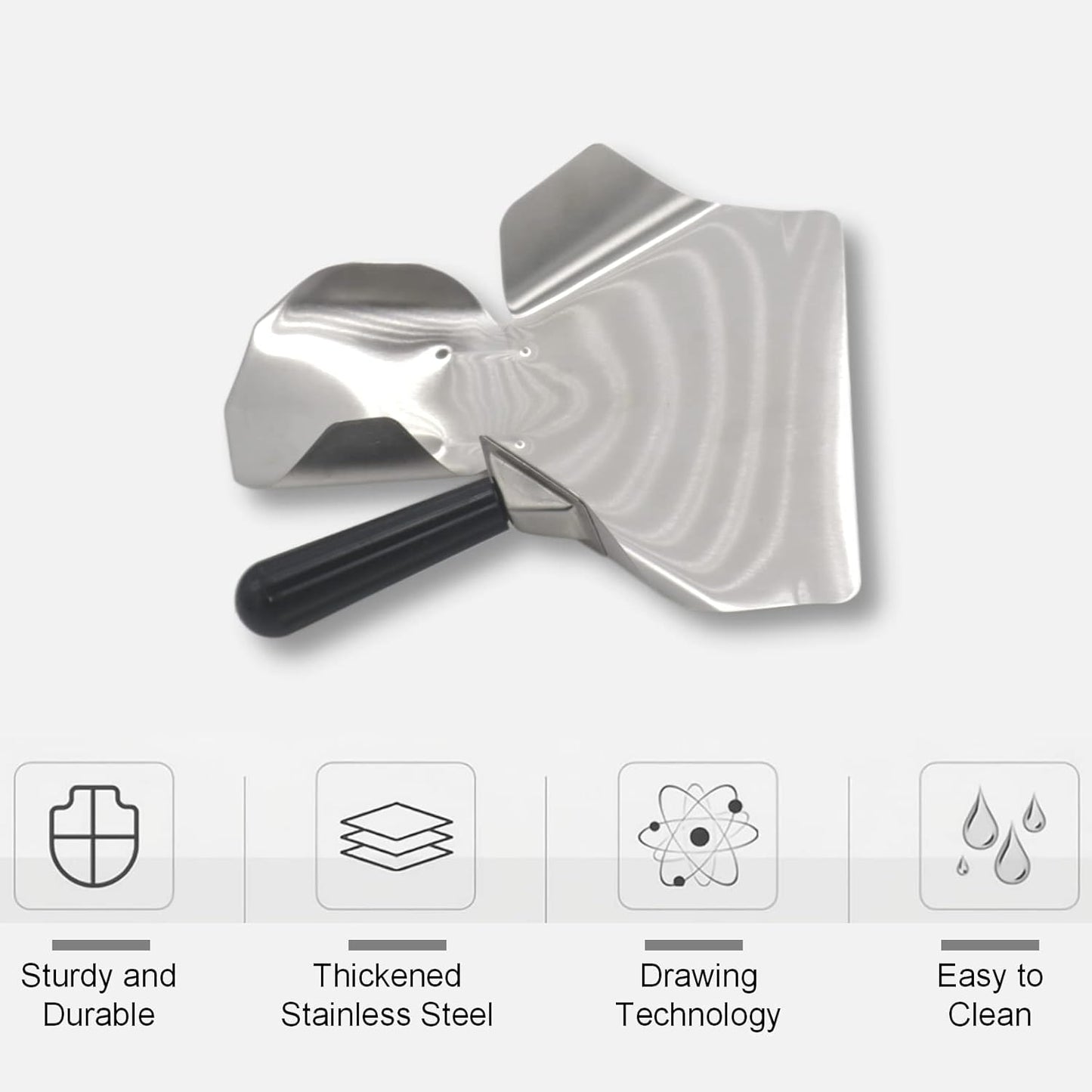 French Fry Scoop & Scooper - Polycarbonate Multipurpose Utility Scooper for Ice Candy Snacks & More