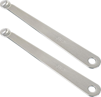 2PCS 1/32 Teaspoon(1/32tsp, Smidgen) Single Tiny Measuring Spoon, Small Individual Stainless Steel Measure Spoons Only