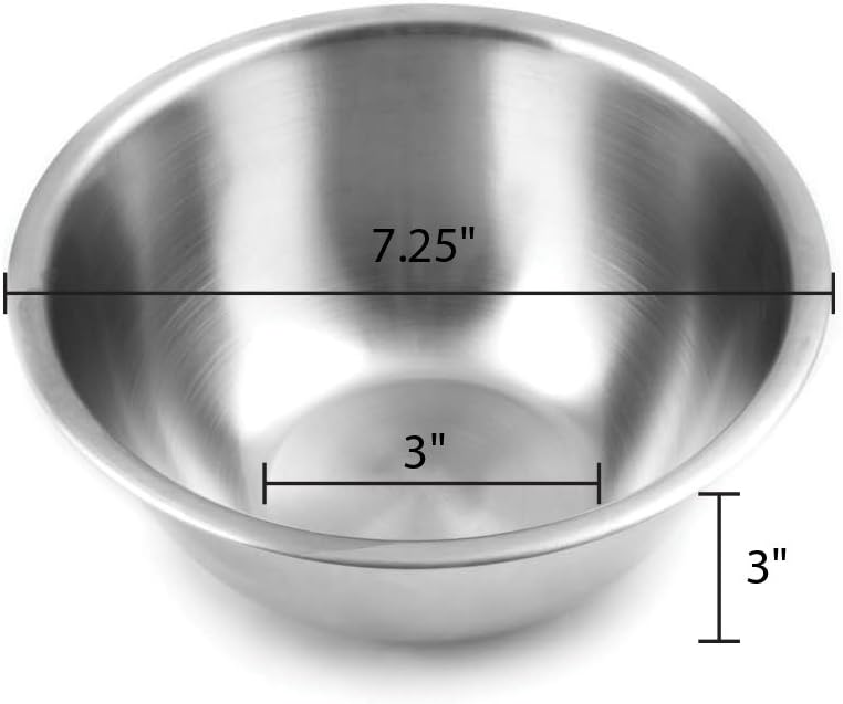 Fox Run Stainless Steel Mixing Bowl, 10.75 Quart Capacity Large Metal Bowl