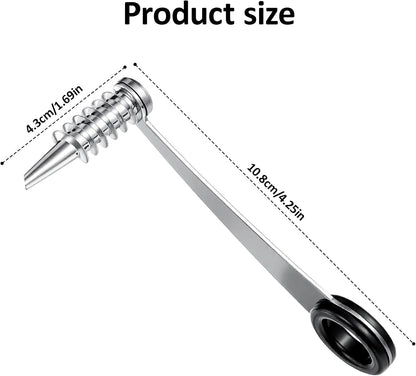 Stainless Steel Spiral Cutter, 1 Pc Flower Curler for Potatoes, Zucchini, Cucumbers, Carrots, Easy to Clean & Use, Black