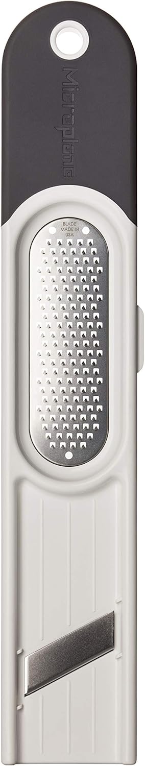 Microplane 3-in-1 Ginger Grater Tool - Black and Grey