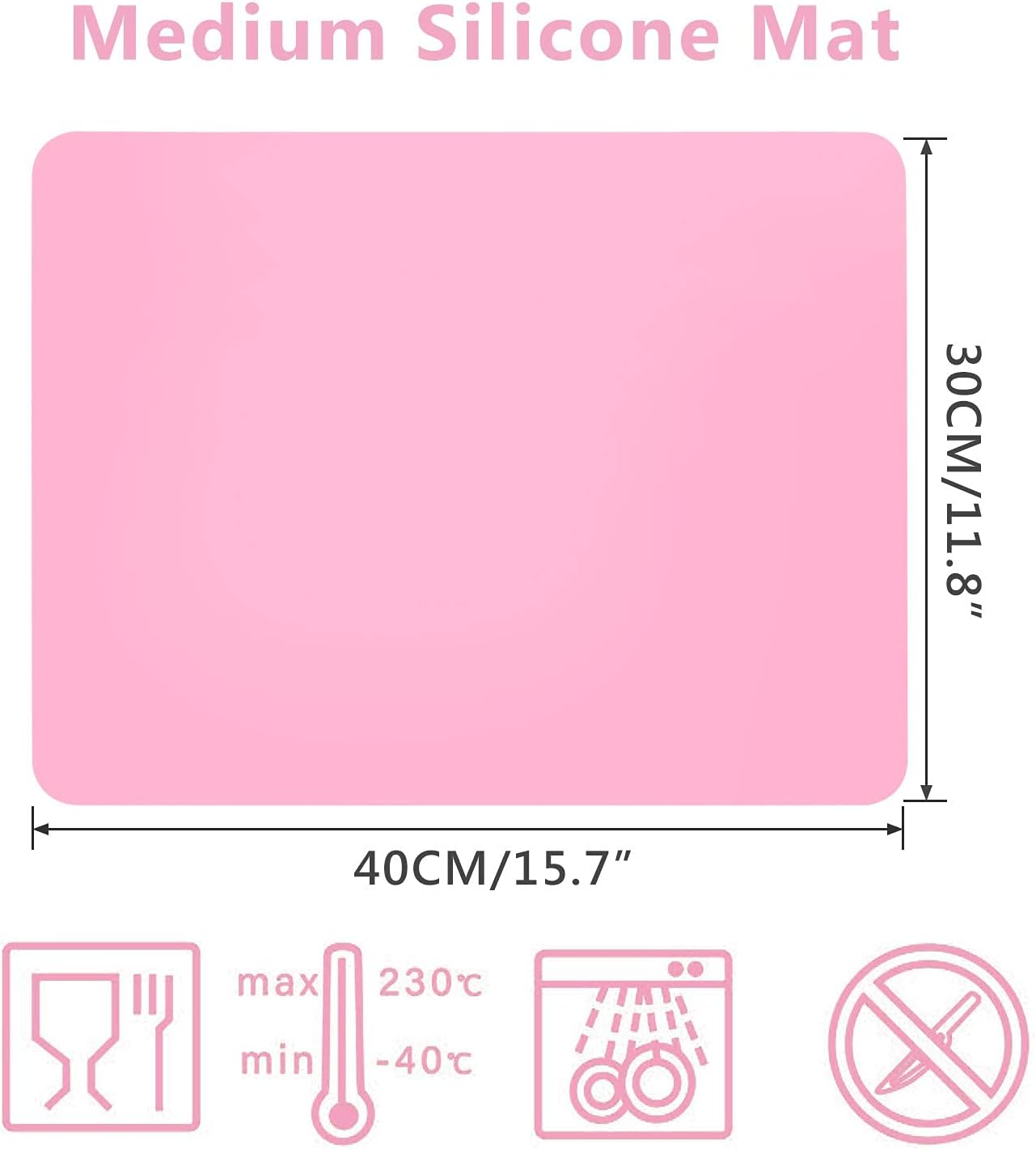 Gartful 2 Pack Silicone Crafting Mats, 15.7" x 11.8" Silicone Mat for Crafts, Large Heat Resistant Sheet for Jewelry Casting, Epoxy Resin, Painting, Counter Table Protector, Placemat, Nonstick, Black