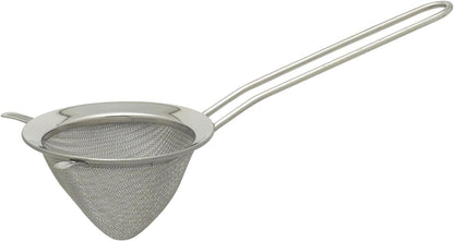 HIC Kitchen Fine Mesh Tea Strainer With Helper Handle, 18/8 Stainless Steel, 2.75-Inch, For Sifting, Straining, And Brewing Tea, Coffee, Or Cocktails