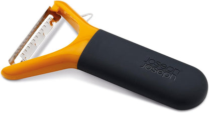 Joseph Joseph Multi-Peel Y-shaped Peeler Easy Grip Handles Stainless Steel Blade for Kitchen Vegetable Fruit, Light Green