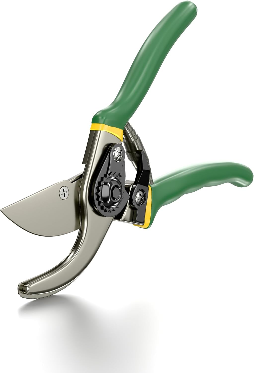 Miracle-Gro 8 in. All-Purpose Steel Garden Utility Shears with Serrated Blades – Comfort Grip Yard and Garden Scissors for Pruning Plants, Flowers, and Herbs