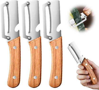 Multi Functional Vegetable Peeler for Kitchen, Ultra Sharp Stainless Steel Veggie, Fruit, Carrot, Orange & Potato Peeler with Ergonomic Handle, Julienne Peeler & Bottle Opener, Fruit Peeler (2pcs)