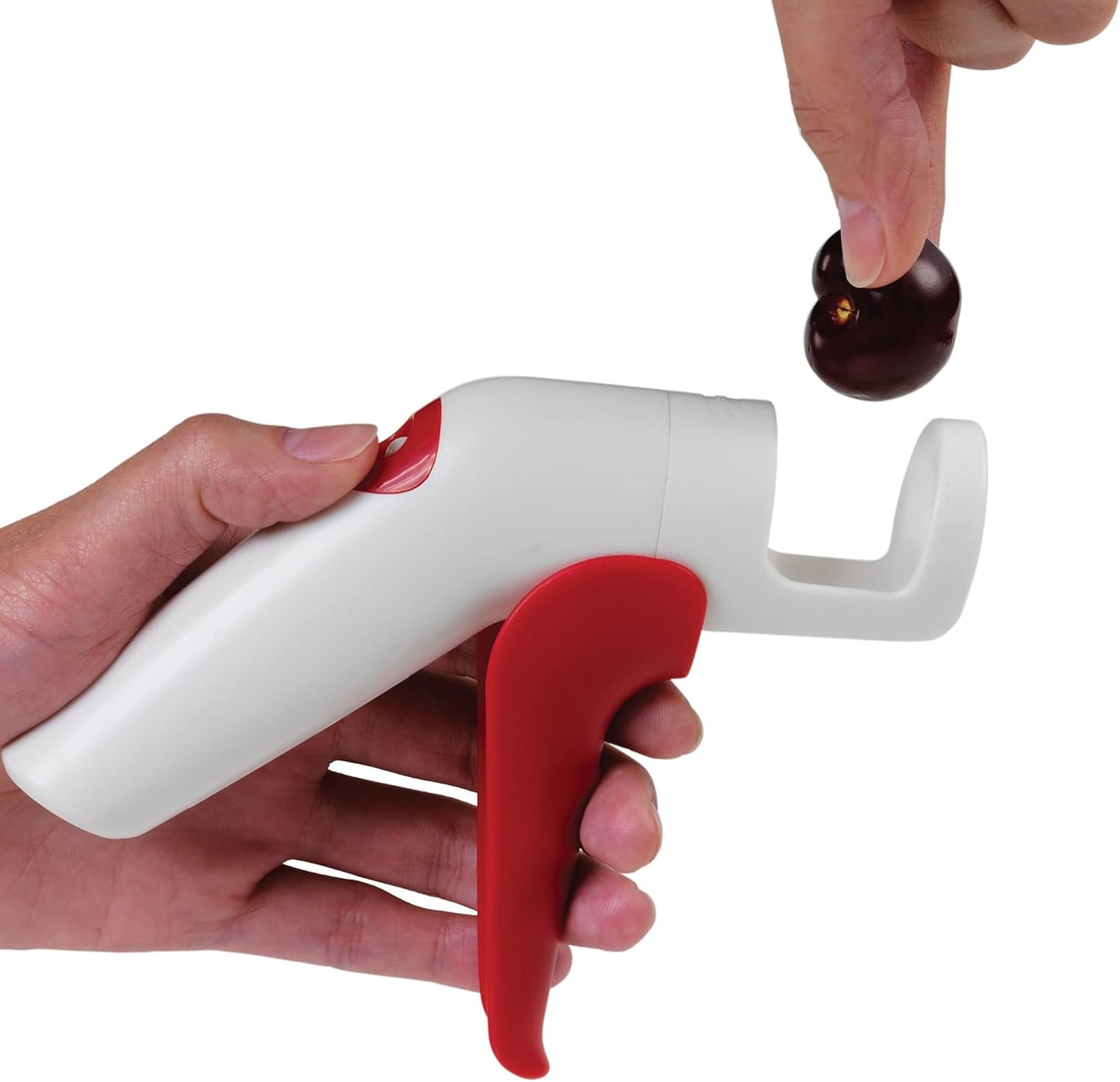 Chef'n QuickPit Cherry and Olive Pitter, Red