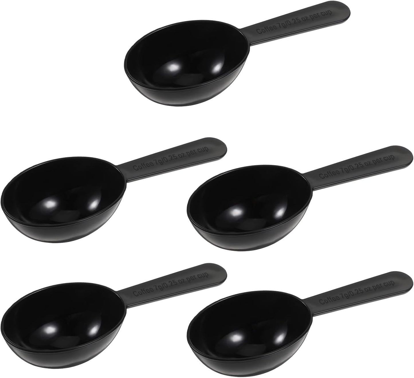 Plastic Coffee Measuring Spoons, 5 Pack Tablespoon Measuring Spoon 7g Short Handle Coffee Scoop for Tea, Protein, Spices, Milk Powders,Sugar, Cereal, Spices