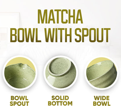 Matcha Whisk Set - 4 Pcs Matcha Tea Set Ideal for Matcha Tea Preparation - Provide an Authentic and Traditional Tea Ceremony Journey with Our Matcha Set - Matcha Kit for Flavor and Smooth Whisking