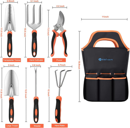 Yesker Pruning Shears Garden Shears 7.8" Professional Garden Scissors Sharp 65 Manganese Steel Blade Heavy Duty Clippers Hand Pruners for Cutting Fresh Flowers Branch Plant Trimming Gardening Tools