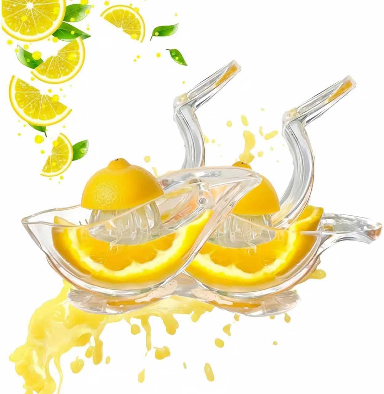 2 Pack Bird shape Lemon Squeezer, Lemon Juicer Acrylic Manual Juice Lime Squeezer Bird Shape Hand Juicer for Orange Lemon Lime Pomegranate