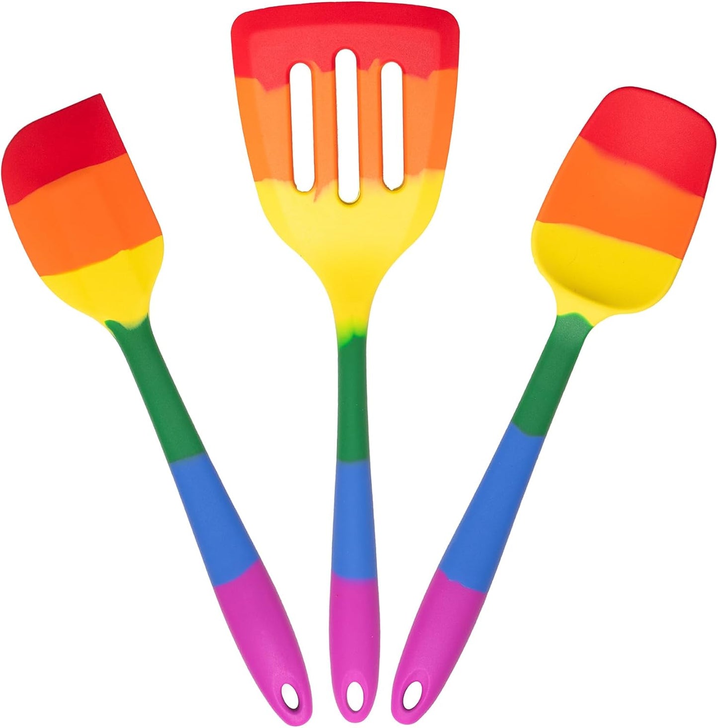 Cooking With Pride Non-Stick Pastry Brush, Heat-Safe Silicone With Iron Core, 8.5-Inch