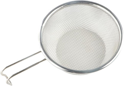 Fine Mesh Strainer Net,Stainless Steel Net and Noodle Colander Flour Sieve Hand Held Oil Strainer Picnic Tableware Outdoor Camping Cooking Accessories