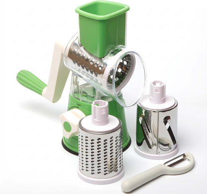 Cheese Grater Cheese Grater With Handle Rotary Cheese Grater With Handle Premium Rotary Cheese Grater With Hand Crank - Perfect For Family Chefs And Cheese Lovers (Green)