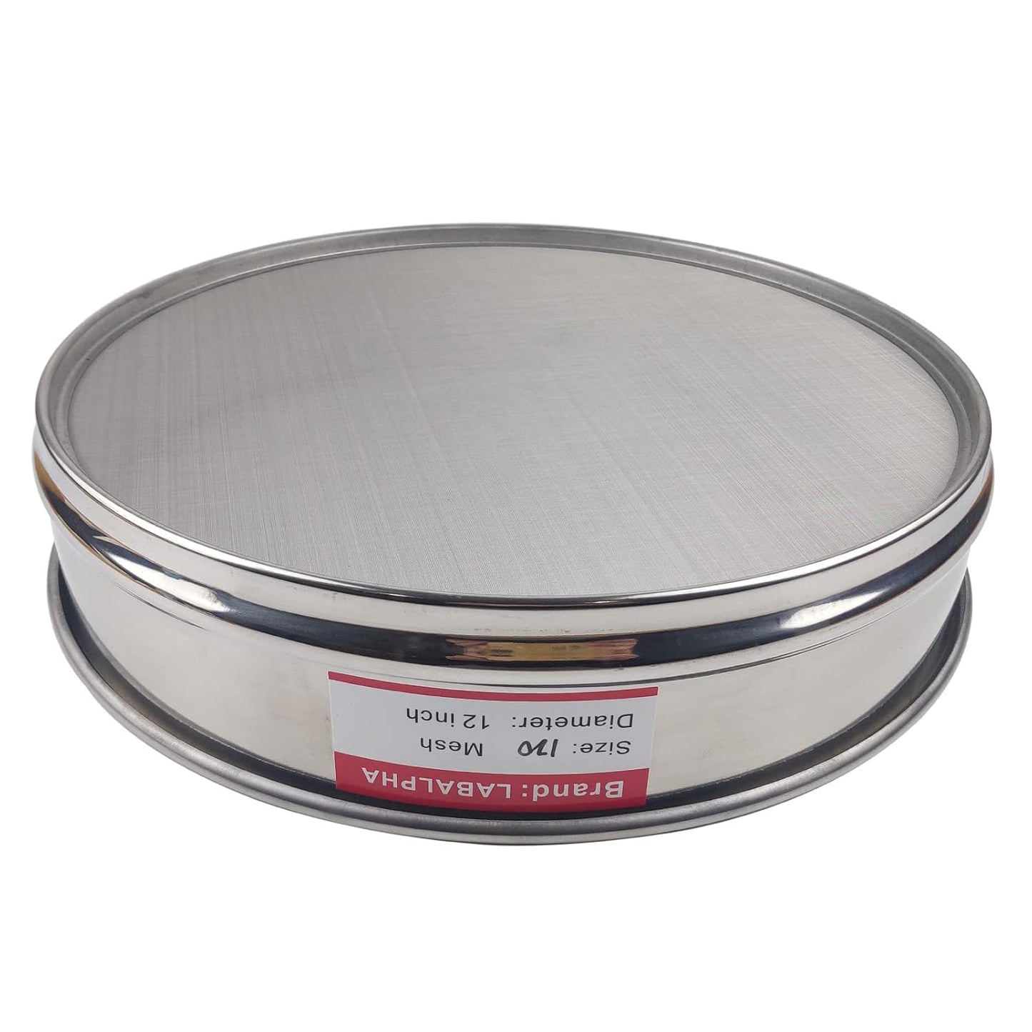 LABALPHA 35 Mesh Lab Sieves, 35 Mesh Test Sieve, 12'' Diameter, 304 Stainless Steel Wire Cloth (0.5mm)