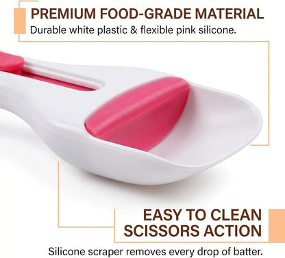 Pack Of 2 Cupcake Scoop Batter Dispenser,Cupcake Scooper,Batter Scoop,Cupcake Batter Scoop,Cupcake Batter Dispenser,Cupcake Dispenser - Suitable For Elegant Baking,Pastry And Cake Decorating