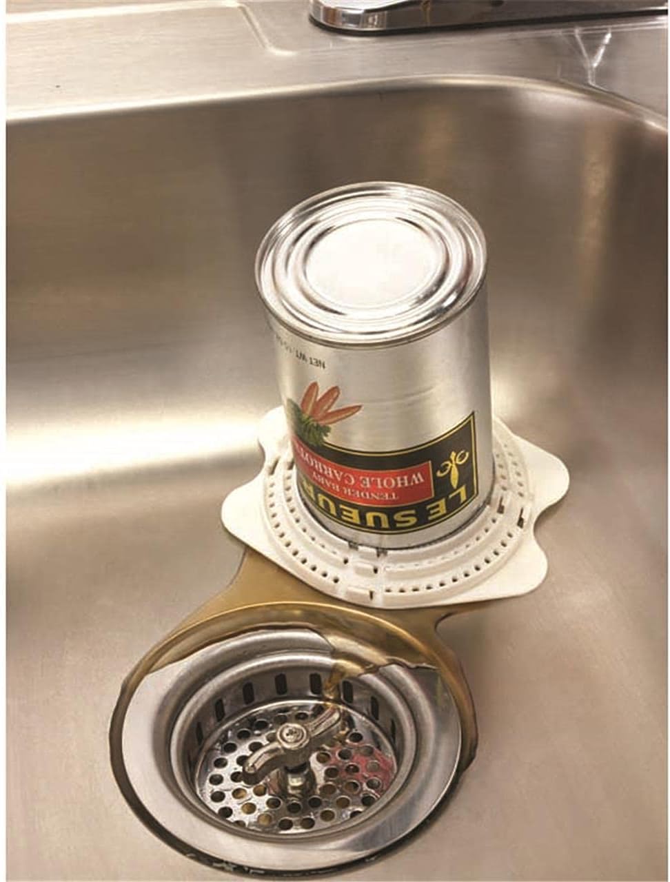 Jokari 06037 Snap-on Can Strainer - White One Size – Saves Time, Reduces Mess, Fits Most Can Sizes