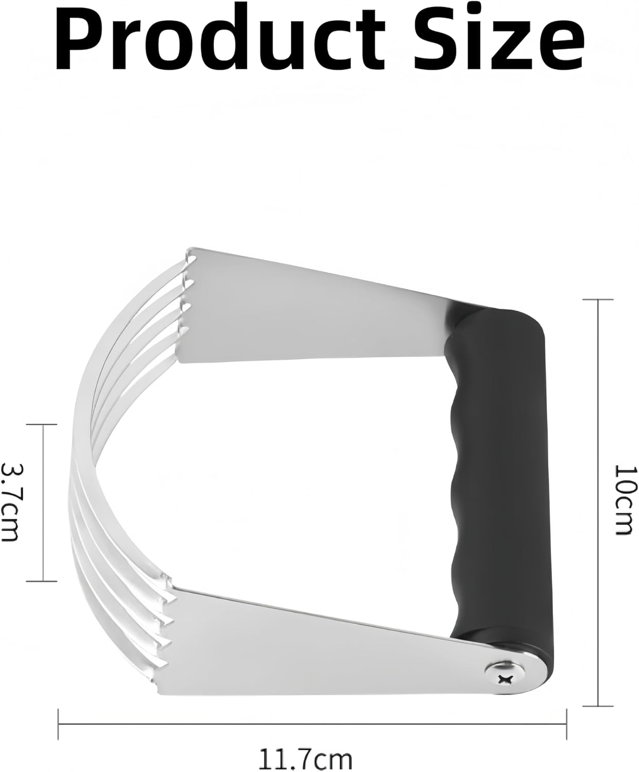 XL Heavy Duty Pastry Cutter, Stainless Steel Pastry Blender Sharp Dough Blender, Thick Dough Cutter for Easy Mixing/Baking