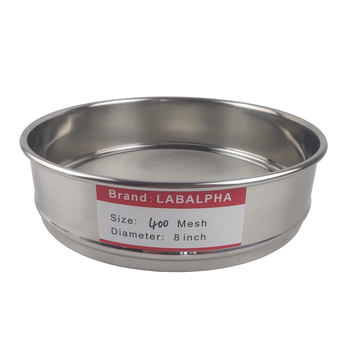 LABALPHA 120 Mesh Lab Sieves, #120 Mesh Test Sieve, 8'' Diameter, 304 Stainless Steel Wire Cloth (0.125mm)