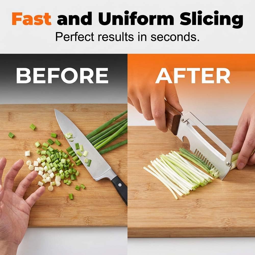 Multi-Functional Vegetable Peeler for Kitchen, Stainless Steel Blade with Wooden Handle and Bottle Opener, Scallion Shredder, Kitchen Tool for Fruit Veggie (1 PCS)