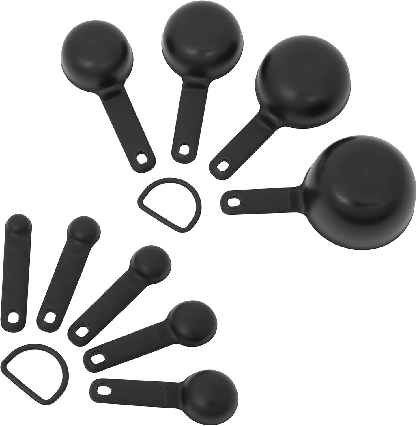 KitchenAid Universal Easy To Read Measuring Cup and Spoon Set with Soft Grip Handle for Maximum Control, Hang Hole and Nesting For Easy Storage, Dishwasher Safe, 9 Piece, Pistachio