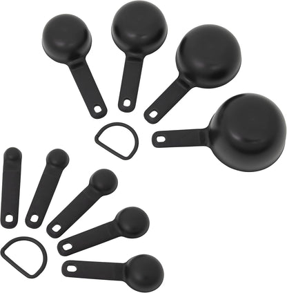 KitchenAid Universal Easy To Read Measuring Cup and Spoon Set with Soft Grip Handle for Maximum Control, Hang Hole and Nesting For Easy Storage, Dishwasher Safe, 9 Piece, Pistachio