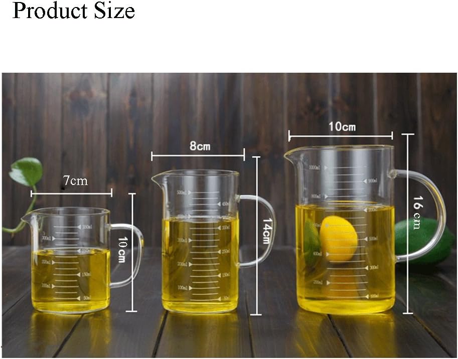 Borosilicate Glass Measuring Cup with Spout 350ml Clear