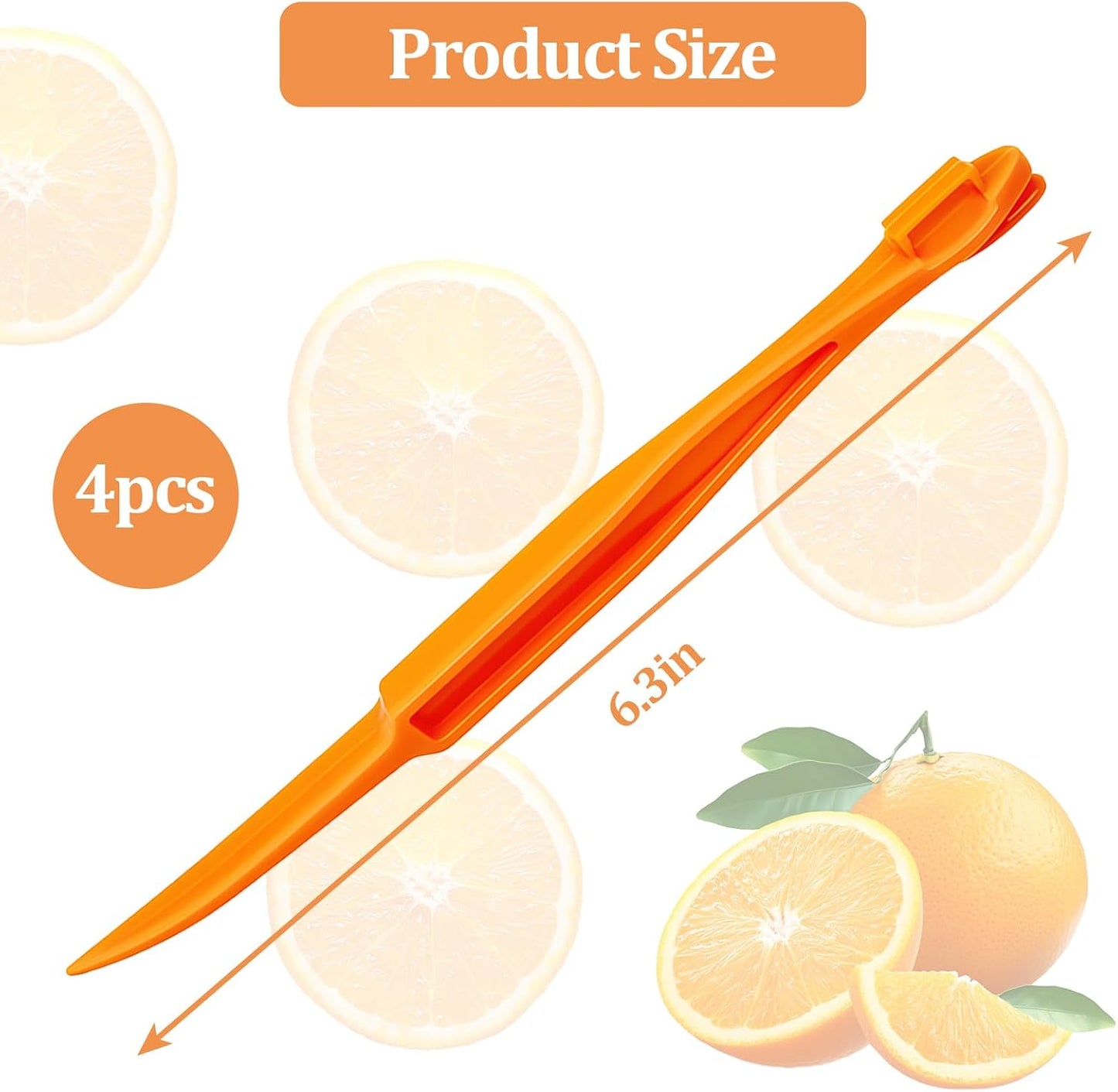 6 Pcs Orange Peeler Tools- Easy Orange & Lemon Fruit Peel Cutter Vegetable Slicer Fruit Tools