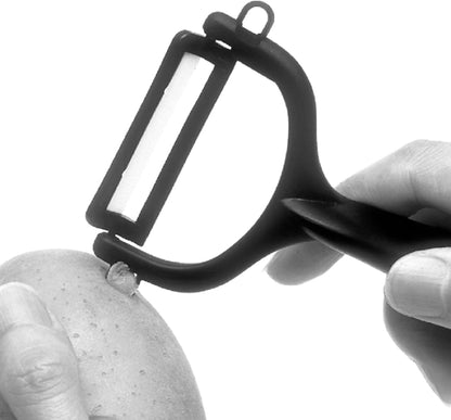 Kyocera Advanced Ceramic Horizontal Y Peeler, Black -