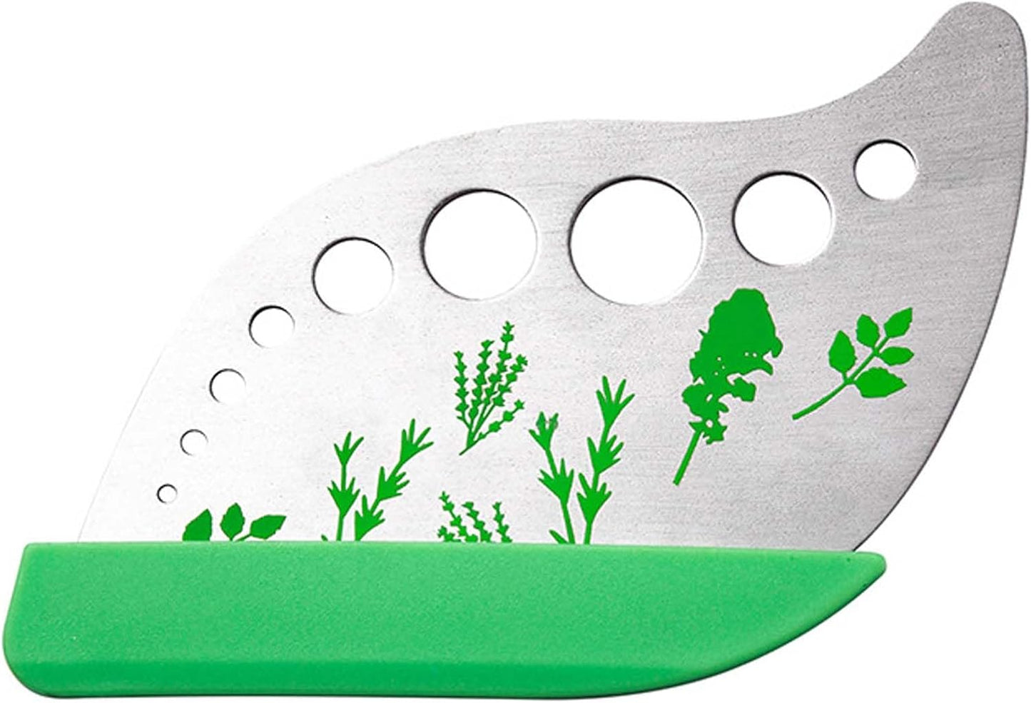 Professional 430 Stainless Steel Herb Leaf Stripper with Multi-Size Holes & Precision Blade - Kitchen Essentials for Parsley, Cilantro and Leafy Greens