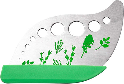 Professional 430 Stainless Steel Herb Leaf Stripper with Multi-Size Holes & Precision Blade - Kitchen Essentials for Parsley, Cilantro and Leafy Greens