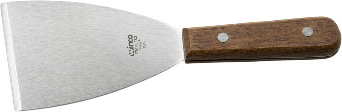 Winco Blade Scraper, 4.5-Inch by 4-Inch,Stainless Steel, Brown,Medium