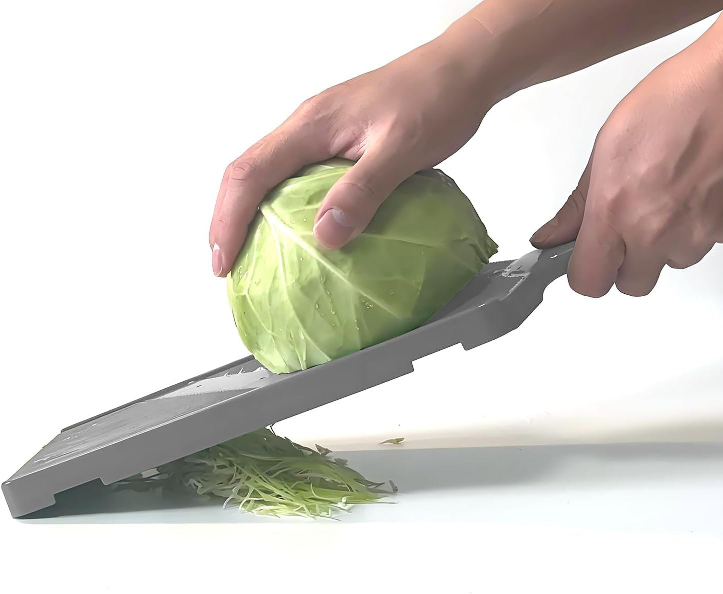 Fixed Thickness Vegetable Slicer – Ultra-Thin Cabbage Shredder for Salads, Jicama Tacos, Onion, Potato Chips – Fine Fluffy Cuts Mandoline Kitchen Tool