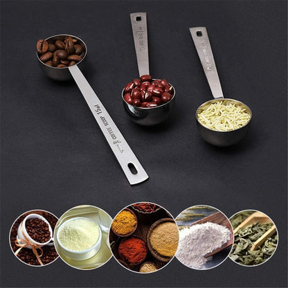 Stainless Steel 1 Tablespoon Measuring Coffee Scoop Spoon, Set of 1