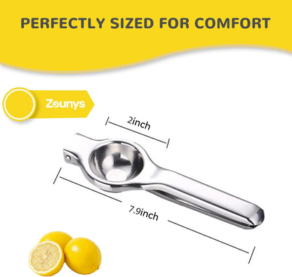 3 Pcs Stainless Steel Lemon Squeezer, Lemon Juicer Set, Manual Juicer, Large Lemon Juicer, Kitchen Tools Lime Squeezer Bar Tool, Suitable for Lemon and Fruit Squeezers